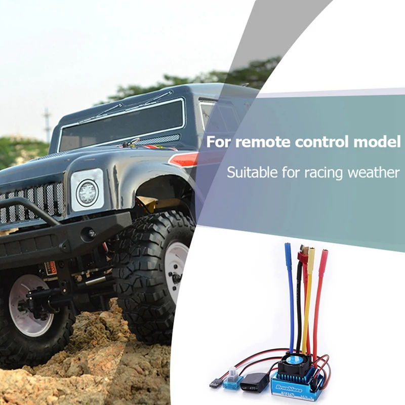 120A Brushless Esc Electric Speed Controller & 1:10 Car 120A Waterproof Brushless Esc + Program Card Combination Details