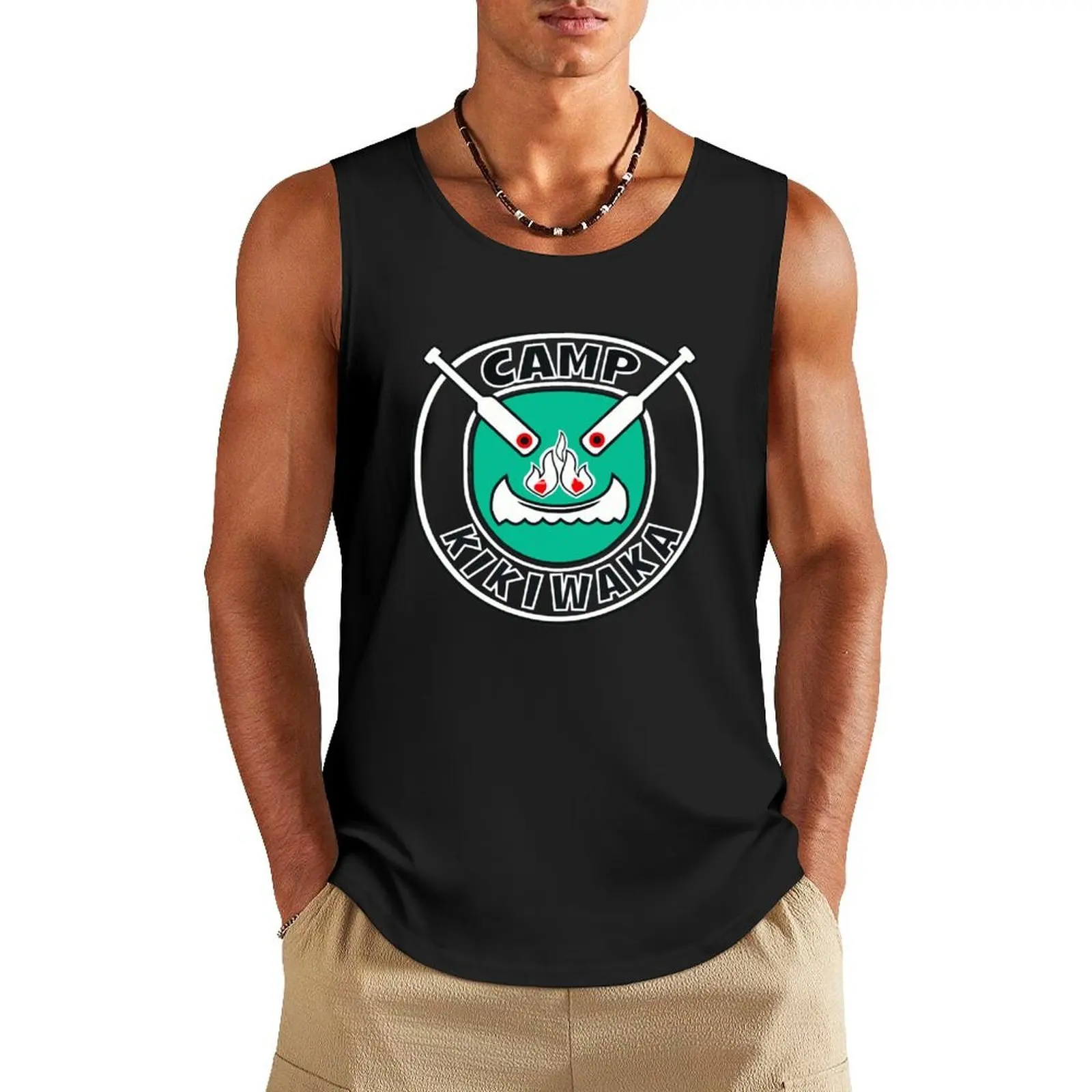 

camp kikiwaka Tank Top Man sleeveless shirt sleeveless jackets gym shirts