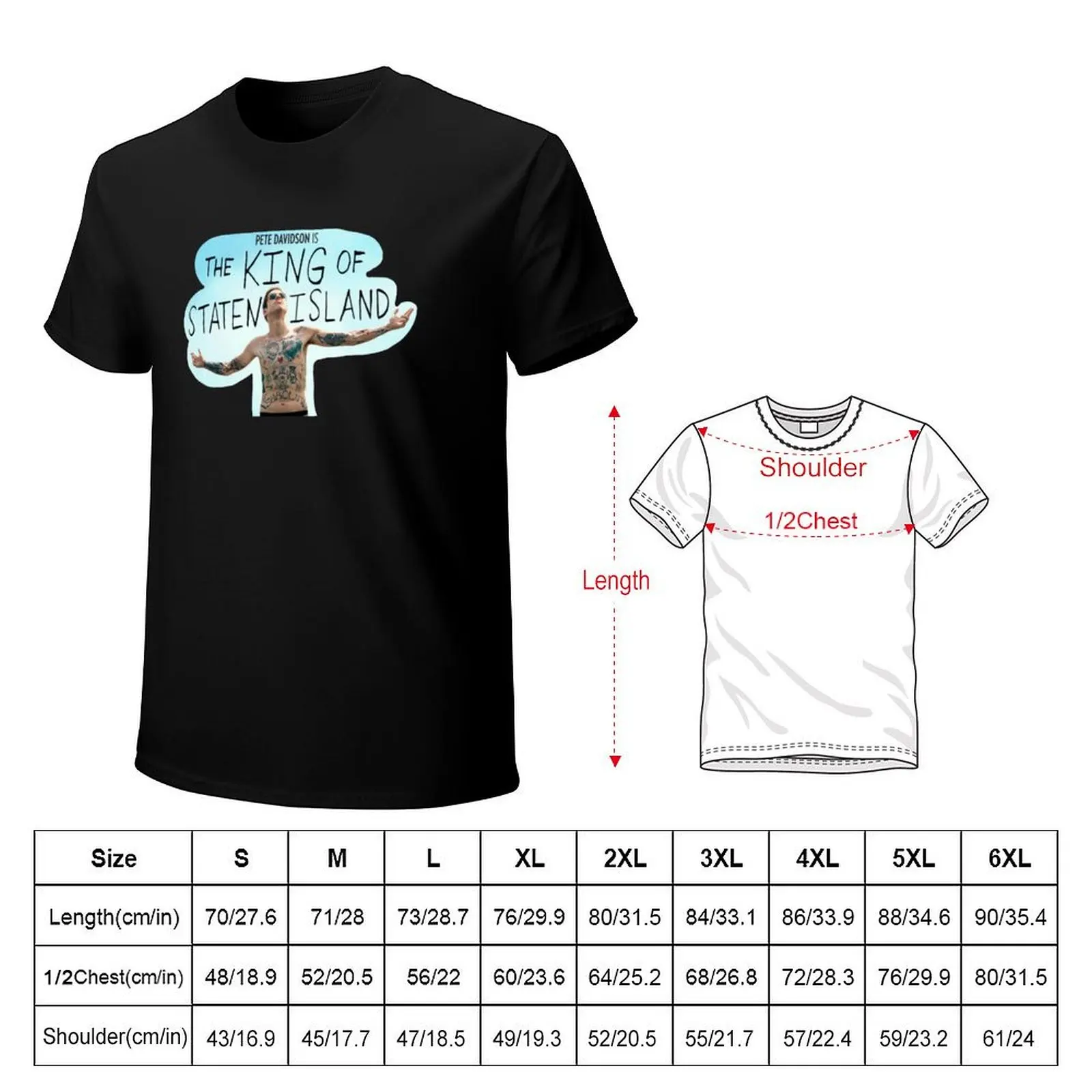 Pete Davidson - The King of Staten Island Movie T-Shirt Big and Tall Loose Fit T-Shirt