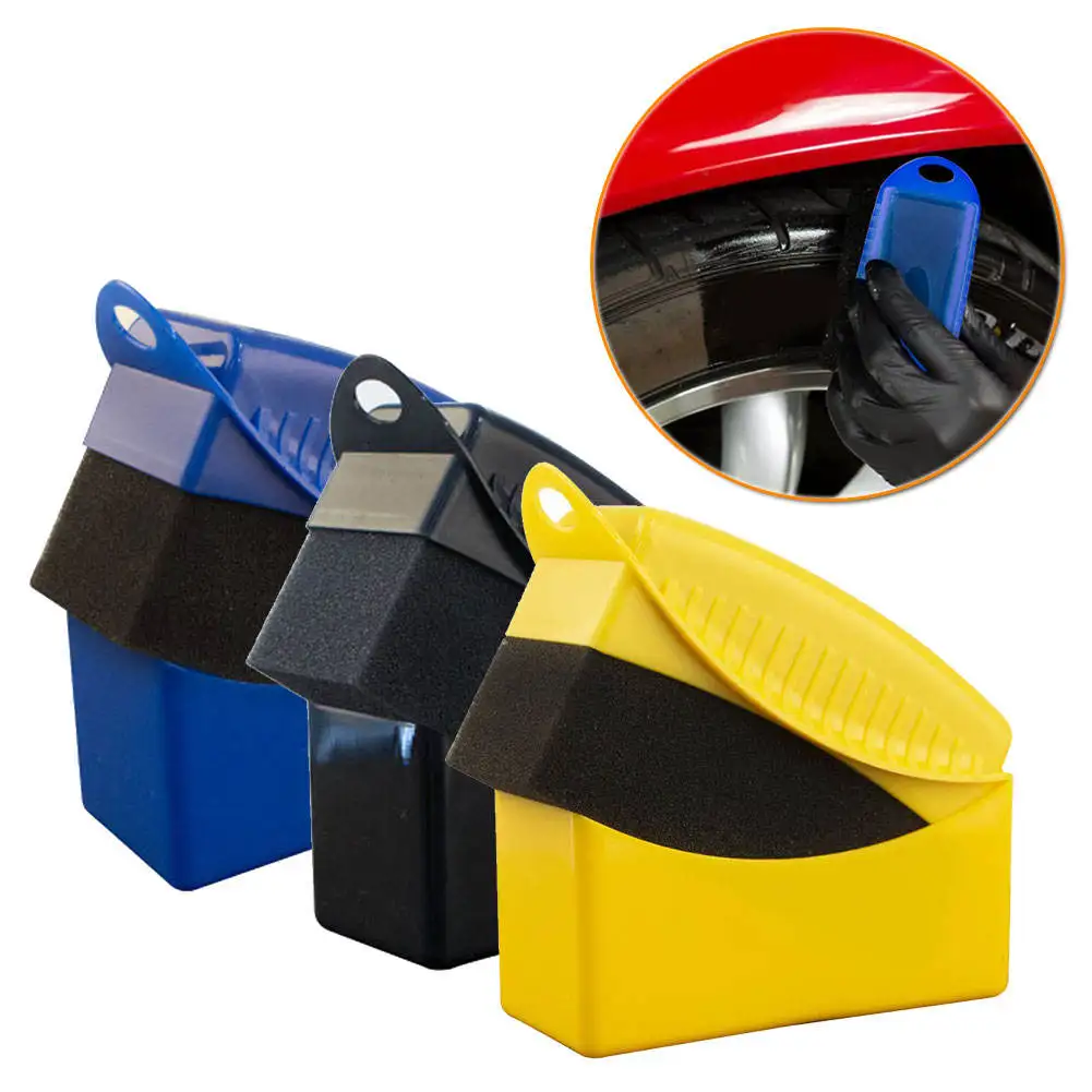 

Car Wheel Polishing Waxing Sponge Brush ABS Plastics Washing Cleaning Brush Sponge Brush Car Clean Detail Accessories