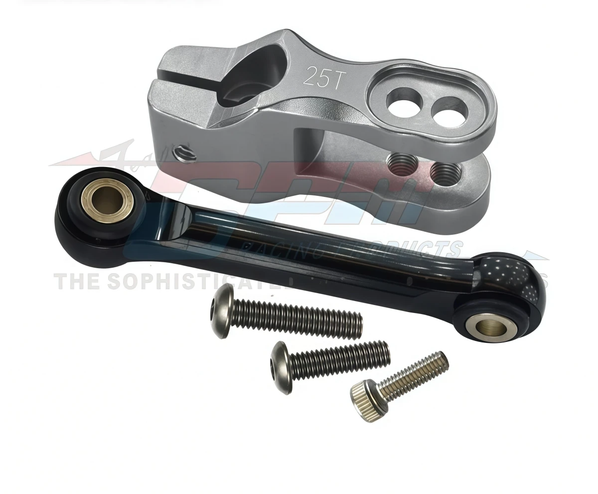 Multi-Hole Straight Arm Servo Horn + Left Right Thread Tie Rod Set For Traxxas 1/7 UDR Unlimited Desert Racer Upgrade Parts