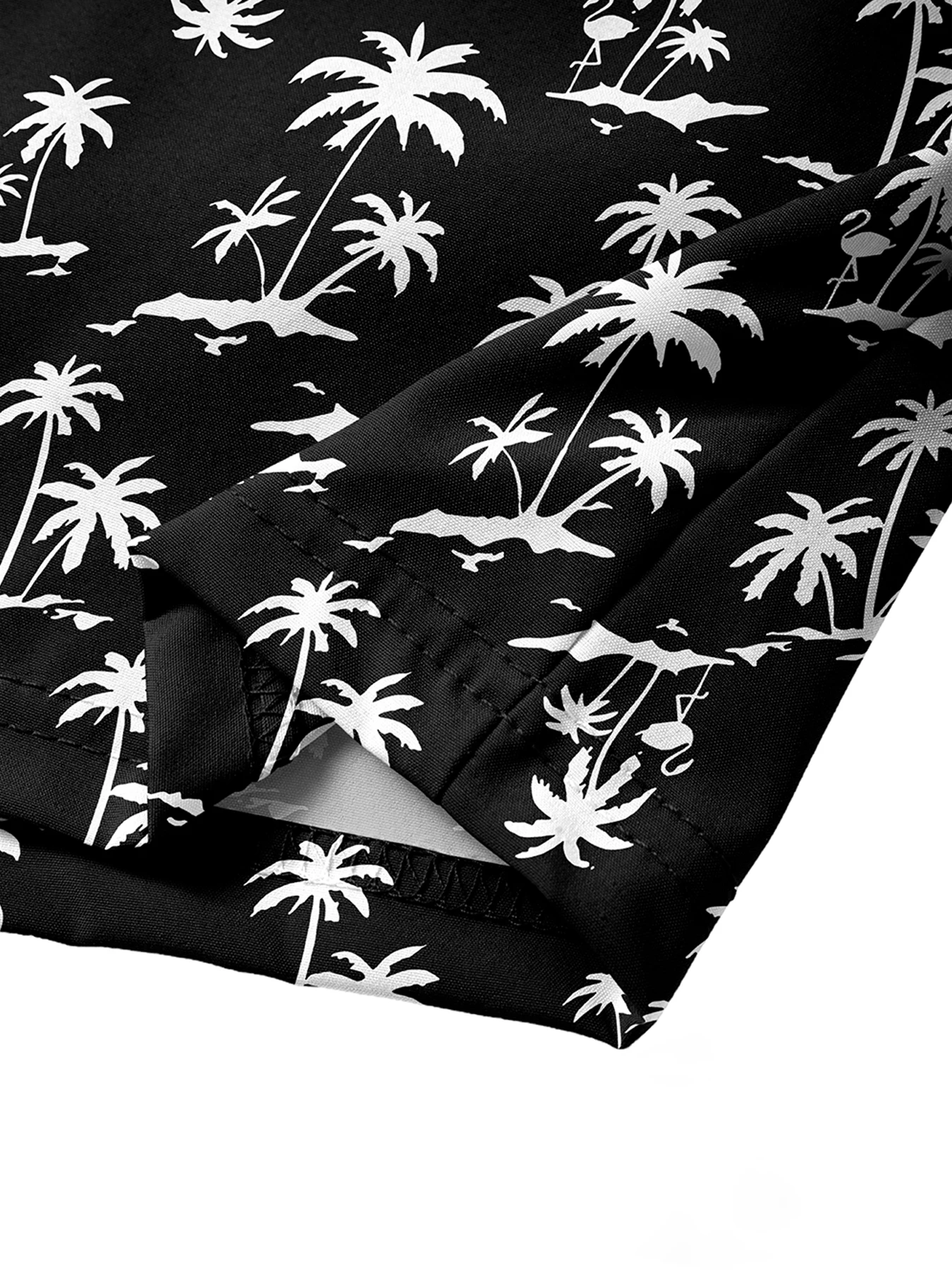 Herren 3D-Grafik Doppellagige Badeshorts mit Handytasche Sommer Casual Urlaub Schnelltrocknende Strandshorts Coole Gänse-Print-Shorts – Detail 5