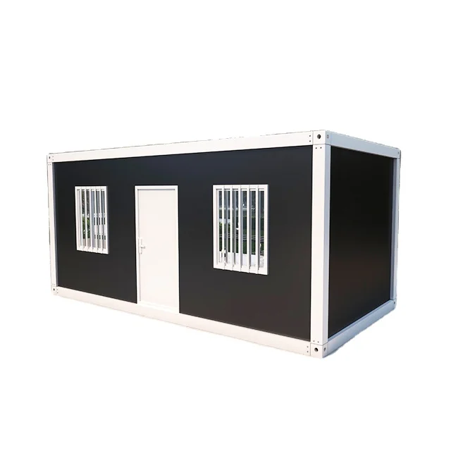 High Quality Movable 20ft Container Houses Steel Frame Sandwich Panel Waterproof Solar Powered Eco Friendly Durable