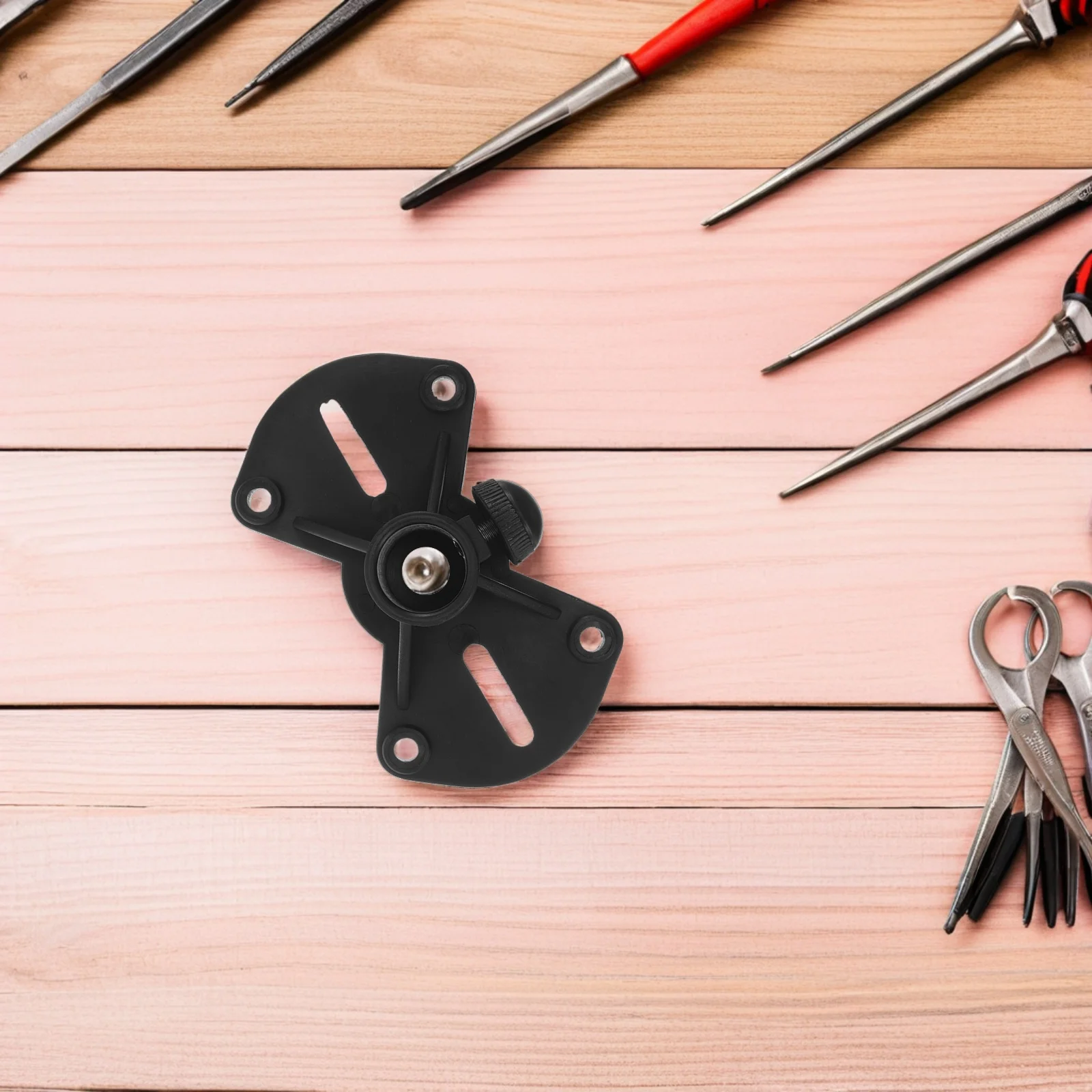 

4Pcs Stable Speaker Supports Tripod Tray Holder Plastic Base Bracket Compact Stage Speaker Stand Accessory for Microphone Stand