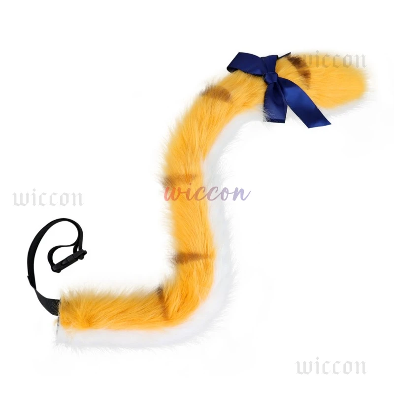 Ju FuFu Cosplay Animal Ears 98cm Tai Game Zenless Zone Zero Accessories Headdress Props Women Girls Halloween Carnival Party