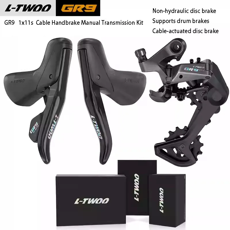 

L-TWOO GR9 1x11s Cable Handbrake Manual Transmission Kit Gravel Road Bike Drivetrain Kit Cable Brake