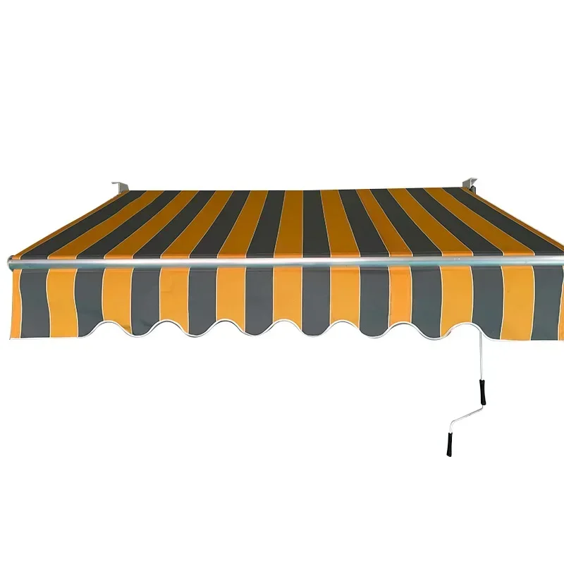 

Telescopic Activity Canopy, Outdoor Sunshade Canopy, Fully Covered Manual Curved Arm Sunshade Curtain, Rainproof Canvas