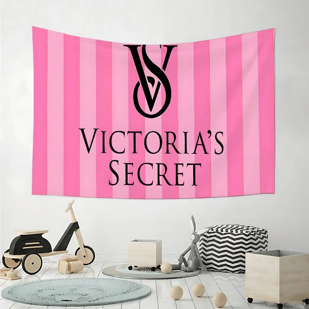 Pink S-SECRETs-r Flags Home Decor Tapestries Banners Background Decorations Children's Banners Holiday Decorations Backdrops #3