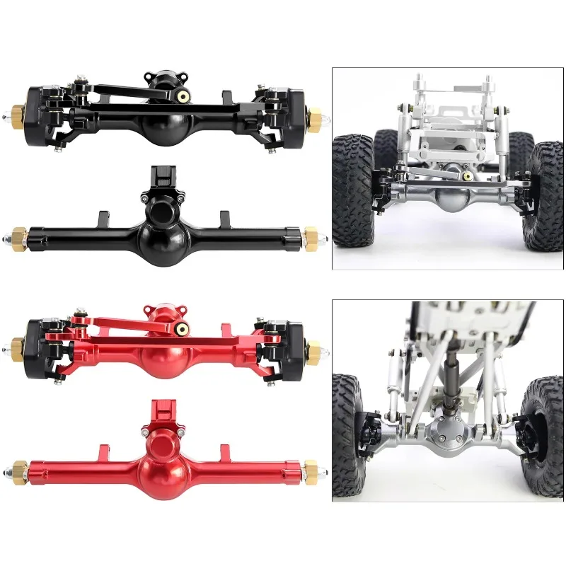 

1/24 RC Crawler Special Planetary Front Rear Axle 52° Brass Steering Knuckle for Axial SCX24 C10 JLU Parts