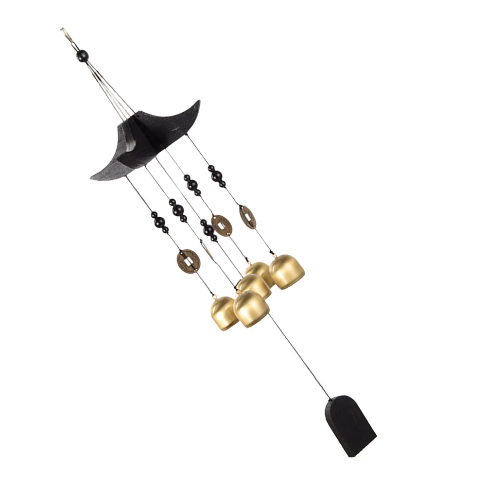

1pcs Small Horn Wind Chime Brass Bell Pendant Feng Shui Good Yard Patio Outdoor Decoration Wind Bell Chimes