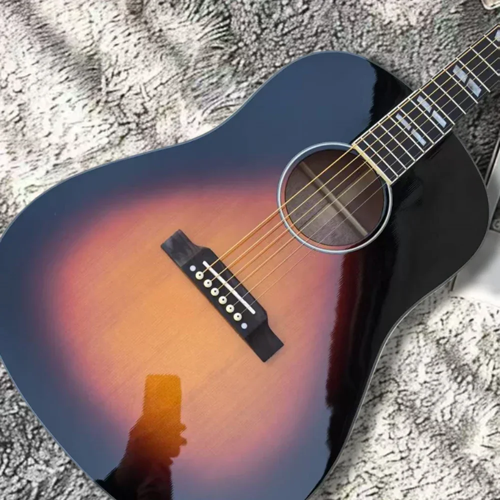 

Warm Resonance Classical Sunburst Colour G-J45 Solid Spruce Top Acoustic Guitar Rosewood Fingerboard 41 Inches Fingerstyle