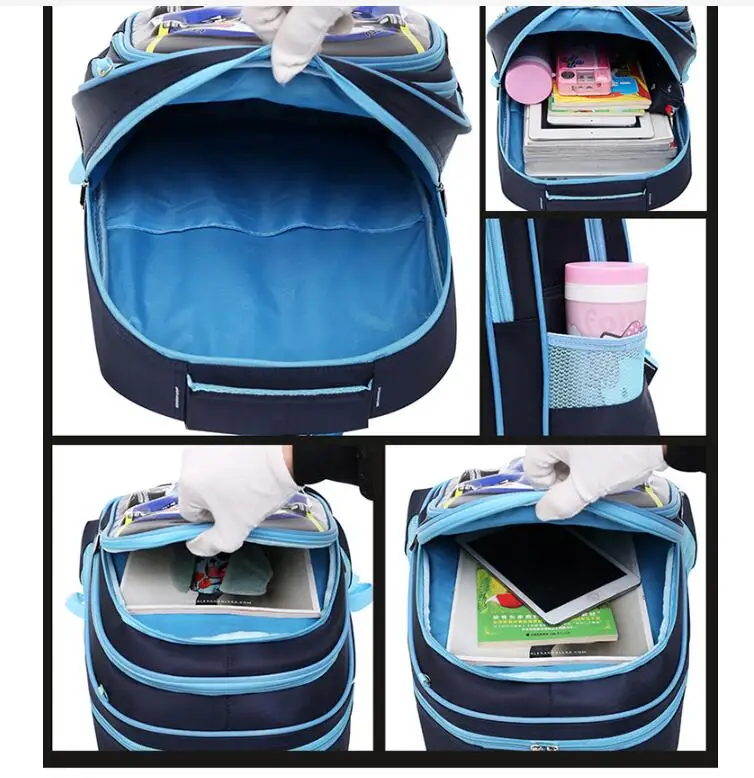 Schooltas Met Wielen Kids Rollende Rugzak Voor Jongens Trolley Bagage Schooltas Trolley Schooltas Wielen Rugzak