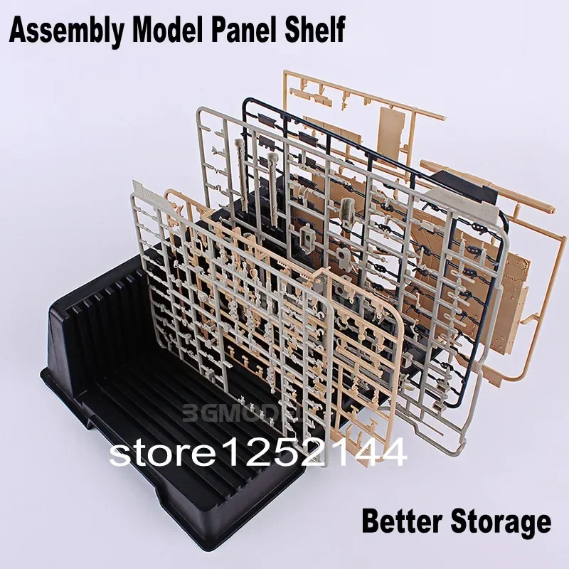 Estante de almacenamiento especial para montaje de paneles de modelos, estante de almacenamiento de herramientas de construcción de modelos útiles