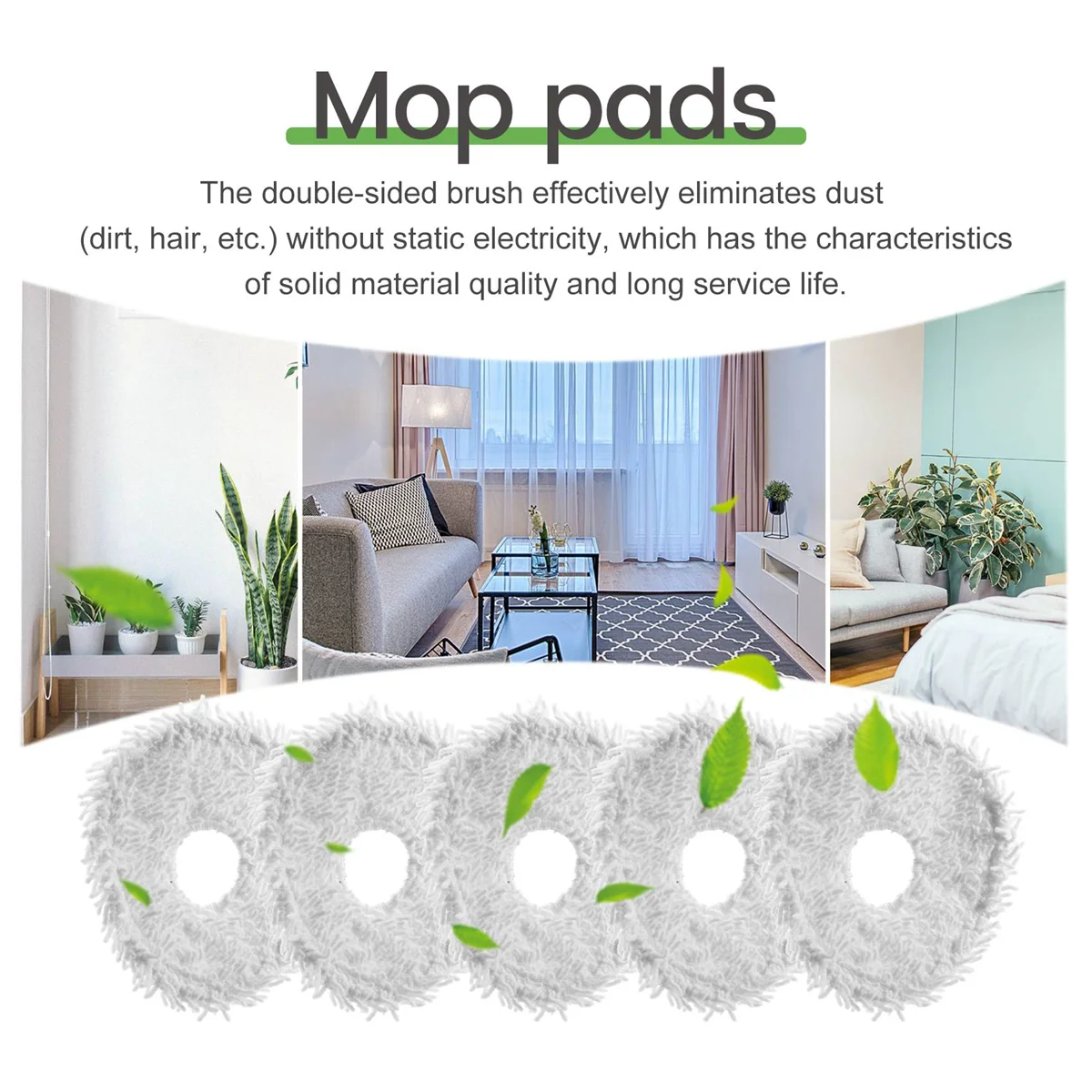 Panno per mocio riutilizzabile da 12 pezzi per Narwal T10 accessori per spazzare Robot parti Mop in microfibra