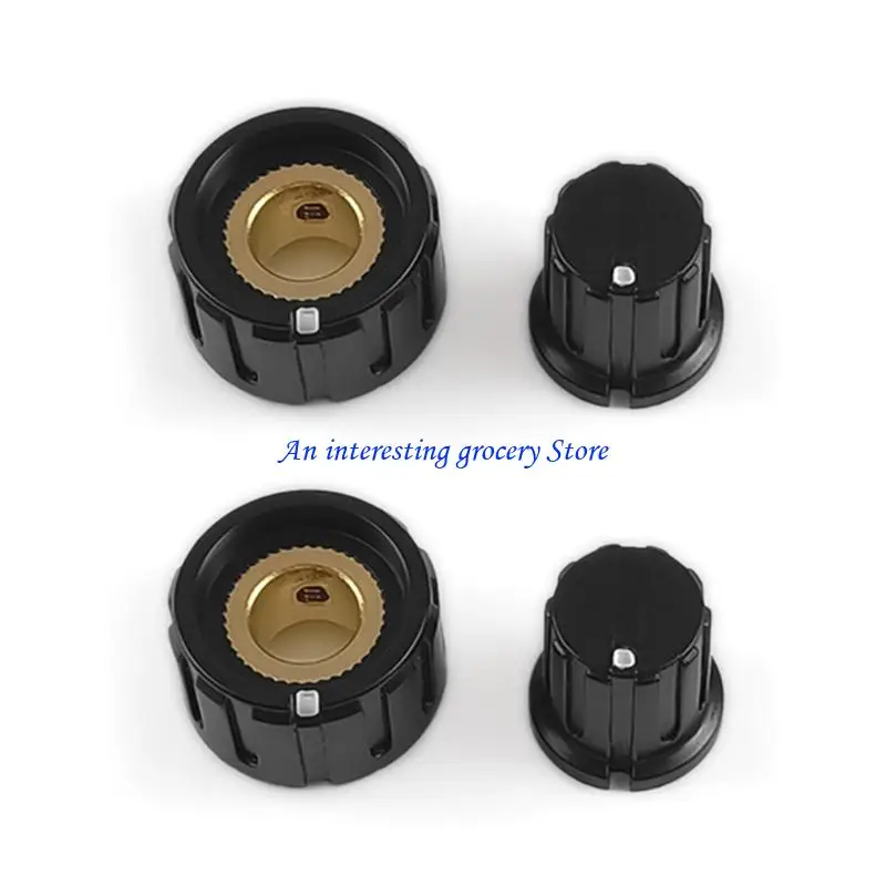652D 2Pcs Plastic Potentiometer Control Knob Guitar Volumes Control Knob Universals Amplifier Knob Easy to Install