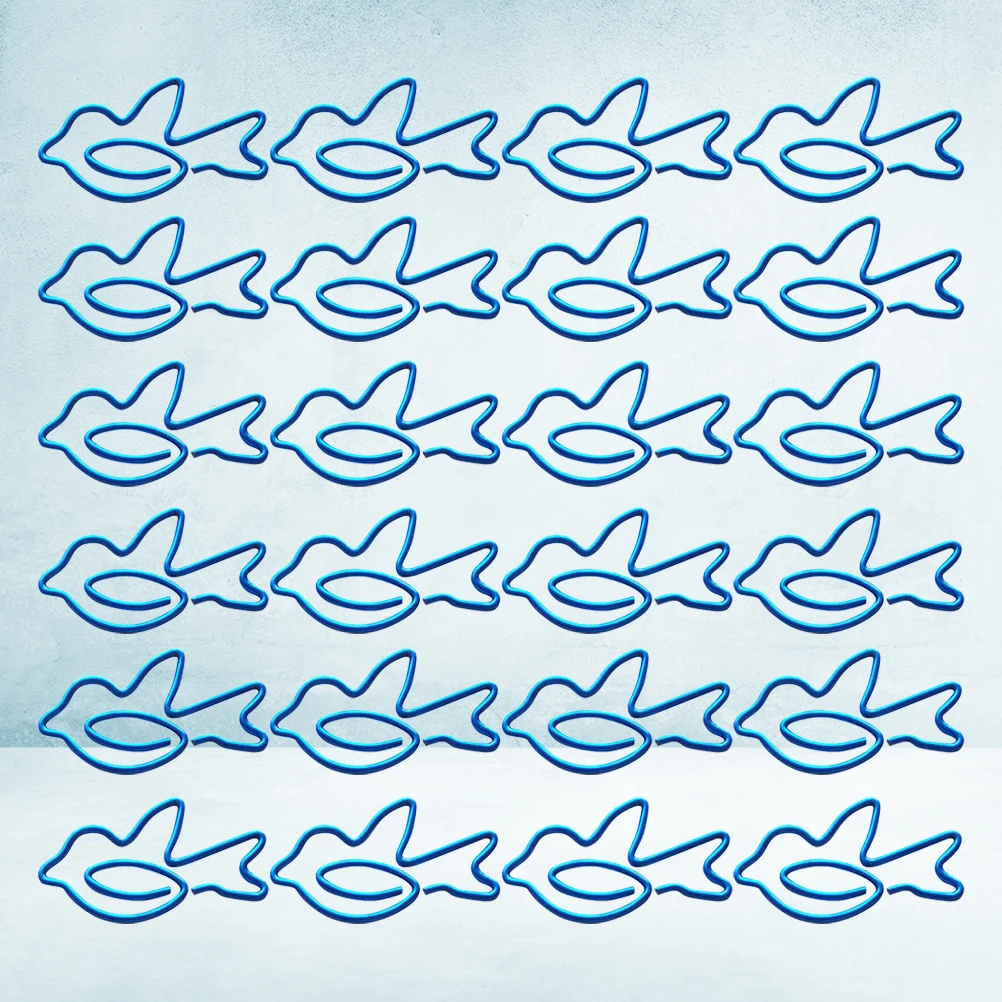 

100 Pcs Paper Clip Cute Clips Office Hand Account Essentials Party Gift Neddles Binder