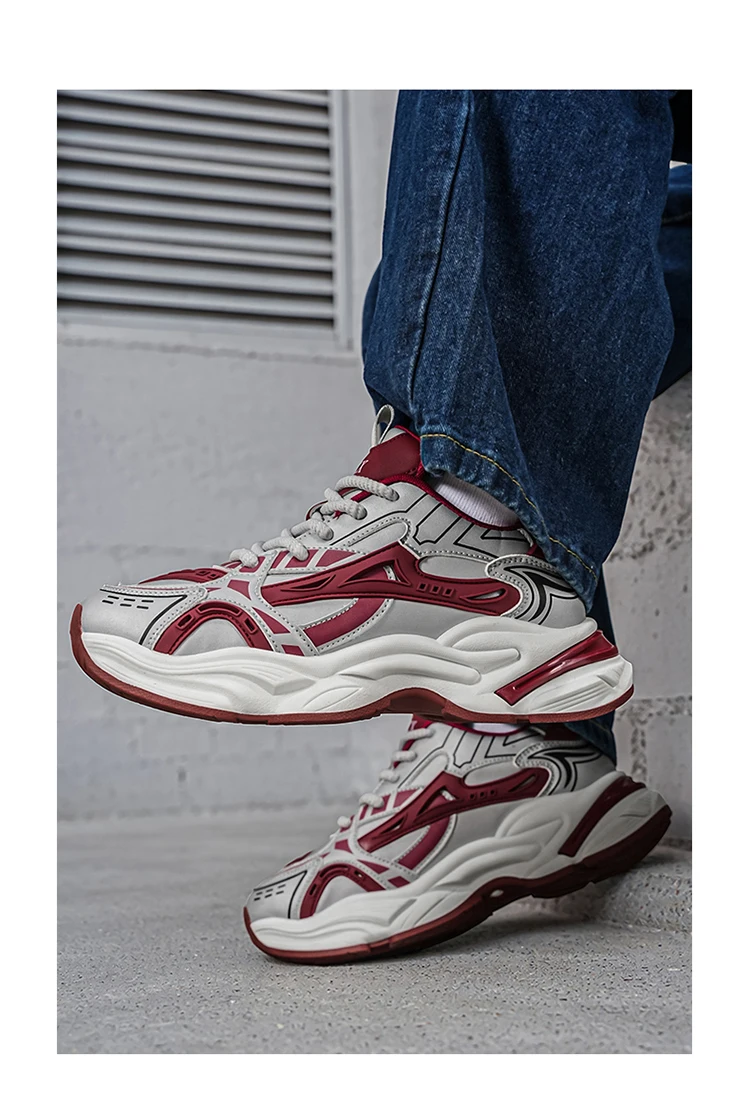 Herbst Neue Herren Freizeitschuhe Atmungsaktiv Komfortabel Erhöht Langlebig für den täglichen Arbeitsweg Streetstyle – Detail 12