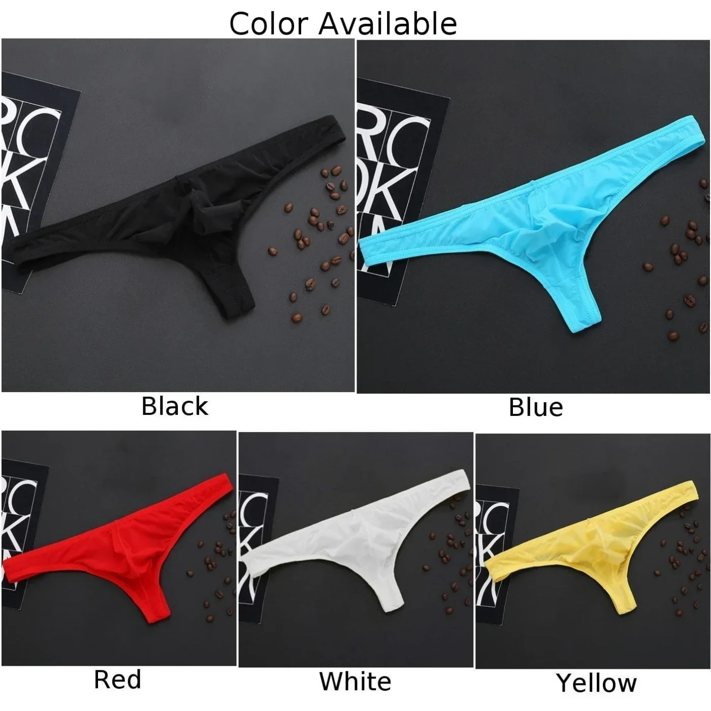 Fashion Briefs Fashionable Pouch Thong Underwear Breathable Briefs Bulge Comfortable G-String Jockstrap Low Rise