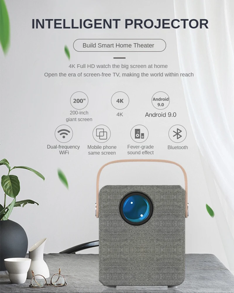 Qiumi Intelligent Projector The Ssreen is As Big As The Home Enjoy A Visual Feast