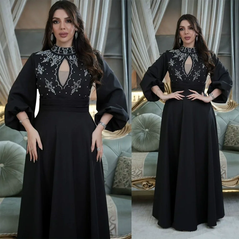 

Eid Muslim Abaya for Women Party Dresses Morocco Kaftan Ramadan Dubai Abayas Islam Vestidos Diamonds Long Robe Modest Jalabiya