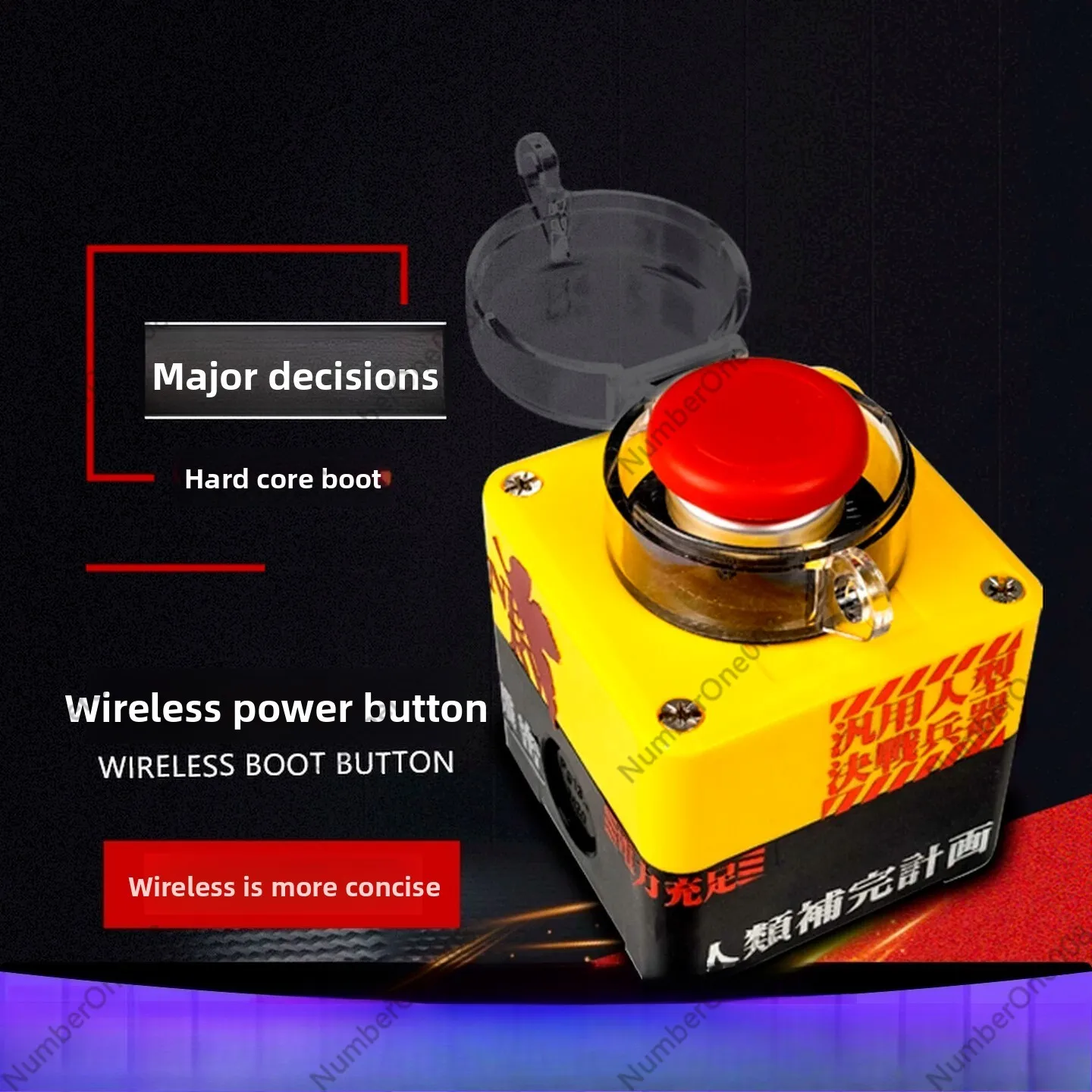 Wireless Remote Computer Power Button External Desktop Switch for PC Case Start Up