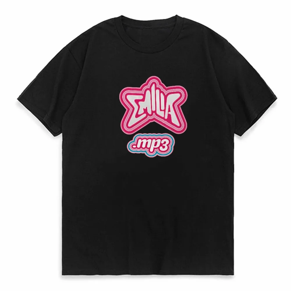 

MP3 Emilia Mernes T-shirt Short Sleeve Summer Men Tees Camiseta Hombre Round Neck Tees Top tshirt fashion round neck T-shirt