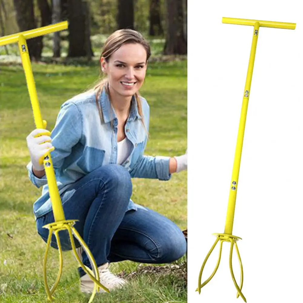 

Soil Grabber Adjustable Height Soil Scarifier Detachable Yard Garden Manual Soil Claw Cultivator Planting Tool for Farmhouse