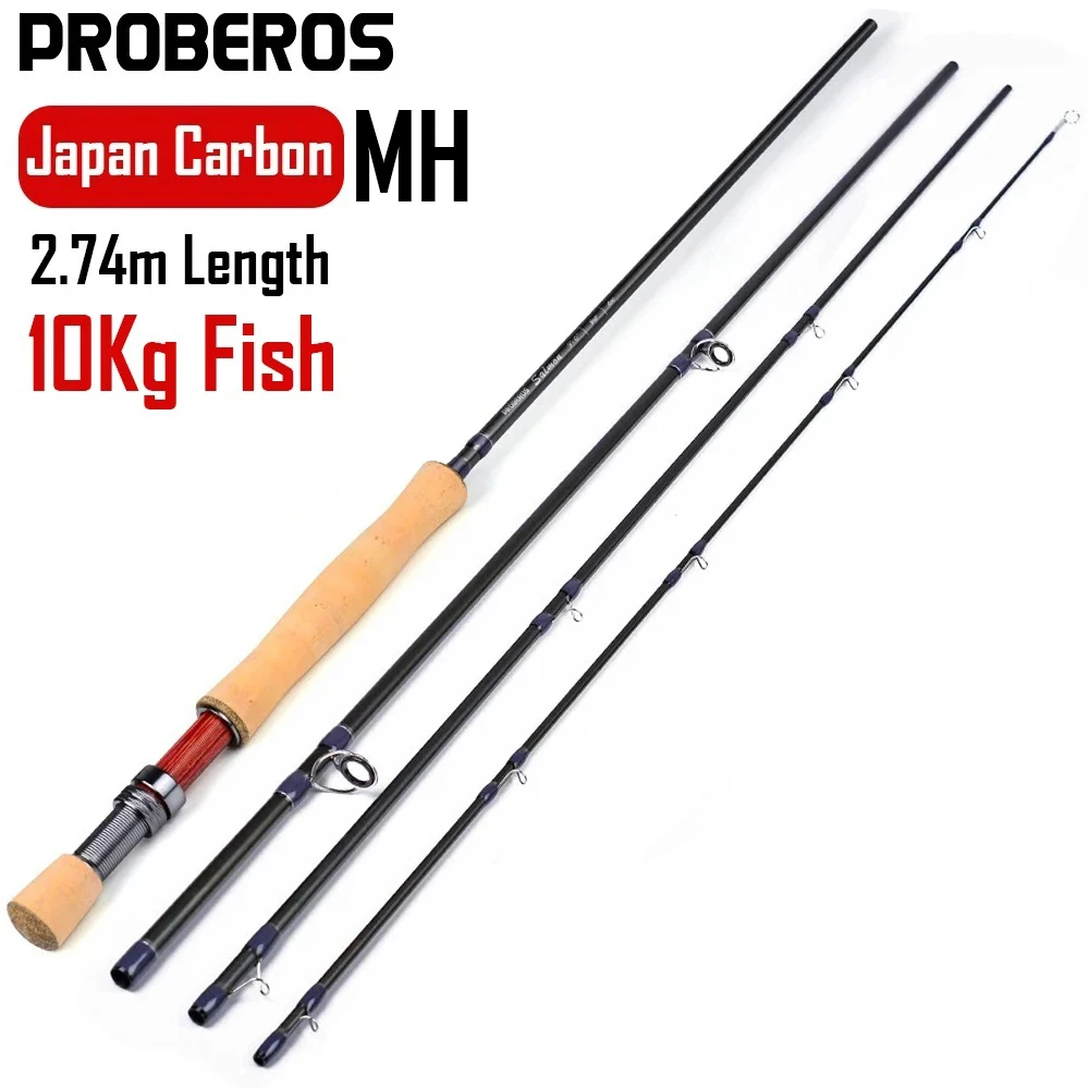 MH Power Carbon Fiber Carp Trout Bass Lure Fly Fishing Rod Ultra-light Spinning Casting Rod 2.7m 4 Sections Distance Throwing