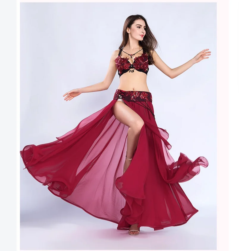 

Spring and summer belly dance performance costumes, women's sexy oriental dance costumes