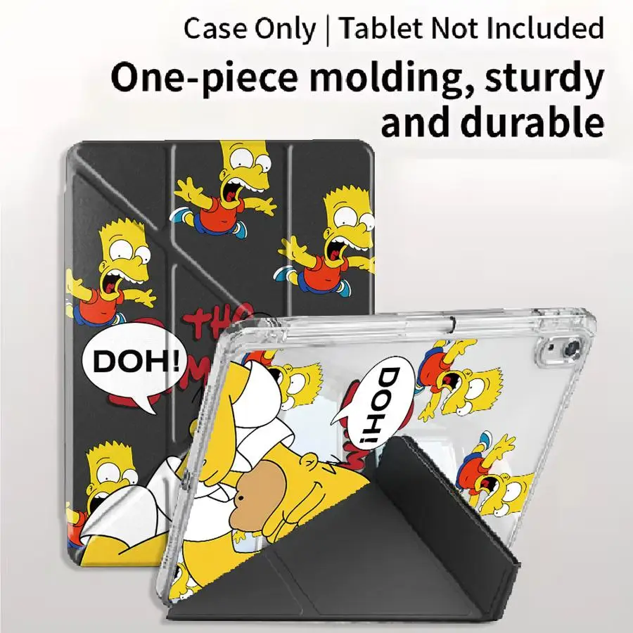 The Simpsons Cool Tablet Case For iPad Air 4 5 M3 M2 1 2 M4 11inch Pro 2025 Mini 6 7 Pro 11th 10th 9th 8th 7th 12.9inch Y-Fold