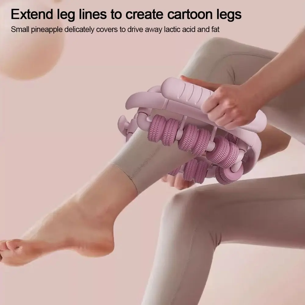 Newest 28 Wheel Leg Massager Solid Color Massage Roller Body Slimming Roller Pain Relief Relaxing Tool Dancing