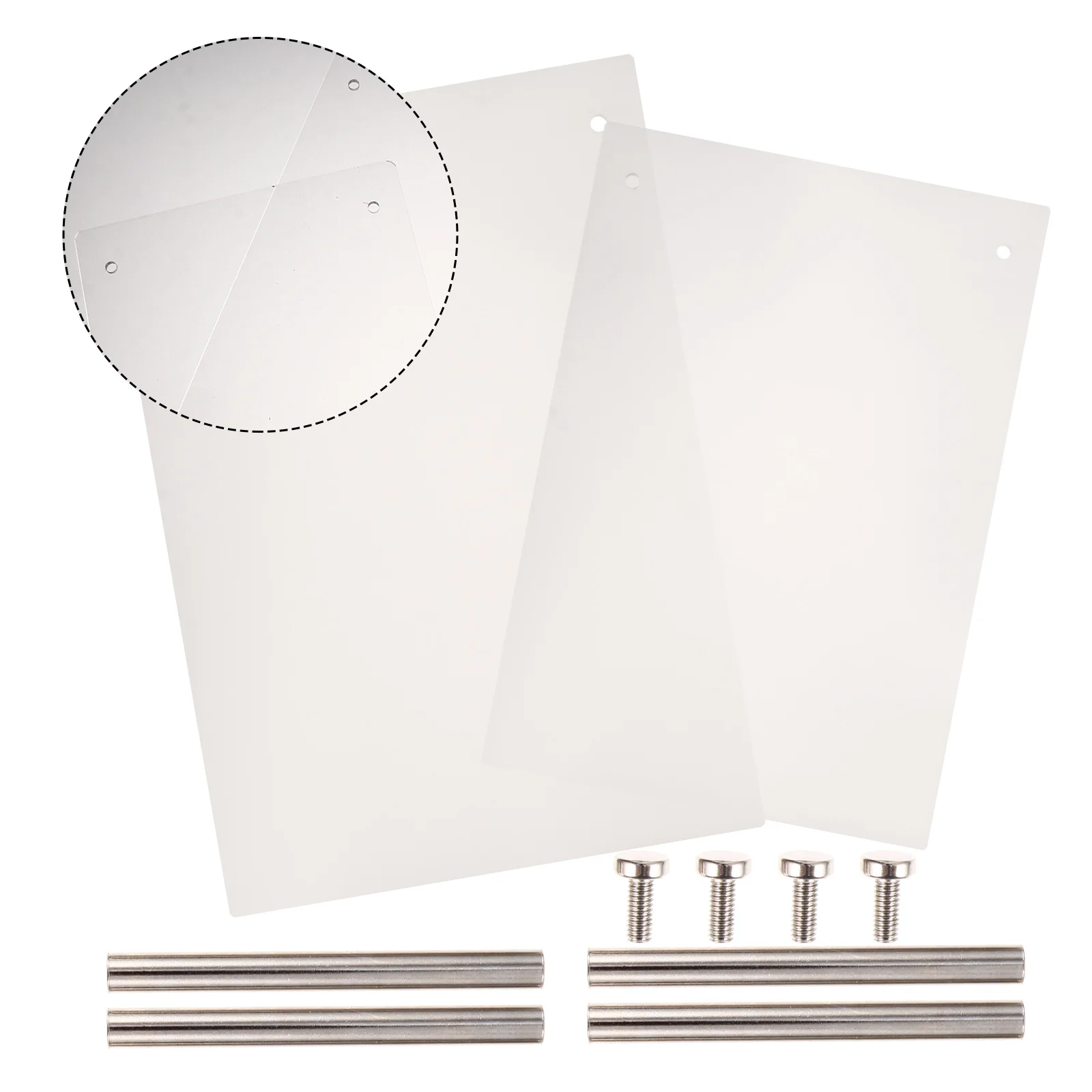 Placas de exibição de arte de unha, 2 peças, placas de ponta de unha falsa acrílica para comparação de cores, placa de exibição de manicure