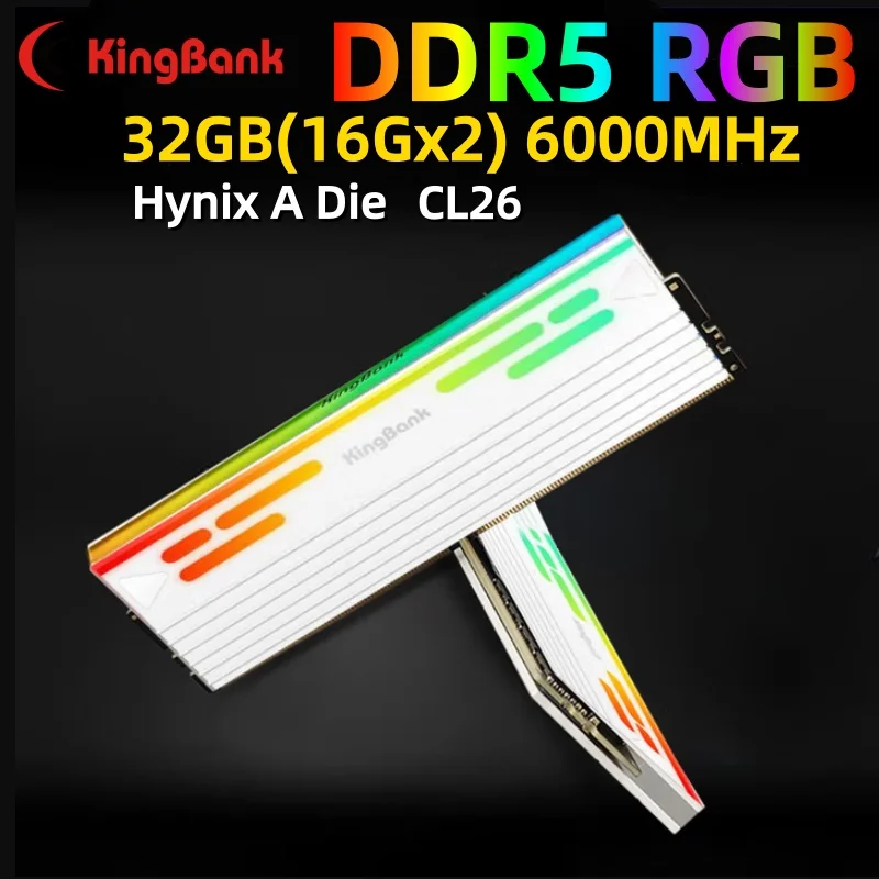 KingBank DDR5 RGB 32GB (16GBx2) 6000MHz RGB Memory Hynix A Die