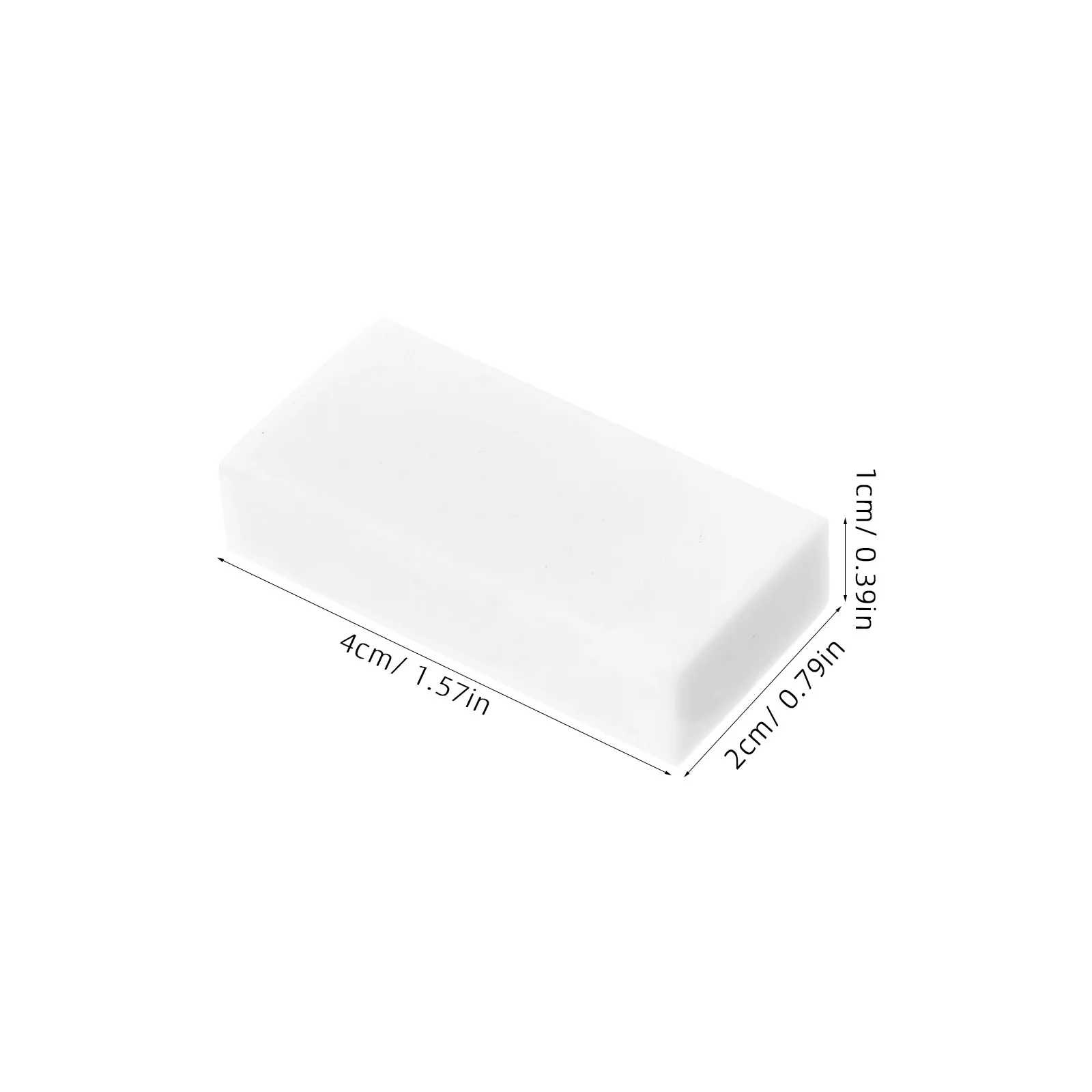 20Pcs White Block Erasers Soft Texture for Precision Erasing Sketching Drawing School Art Supplies Students Artists