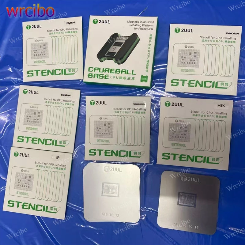 

2UUL BH17 75Pcs CPU Reballing Stencil Platform For iPhone X-17Pro Samsung Huawei Phone Motherboard CPU and EMMC Soldering Repair