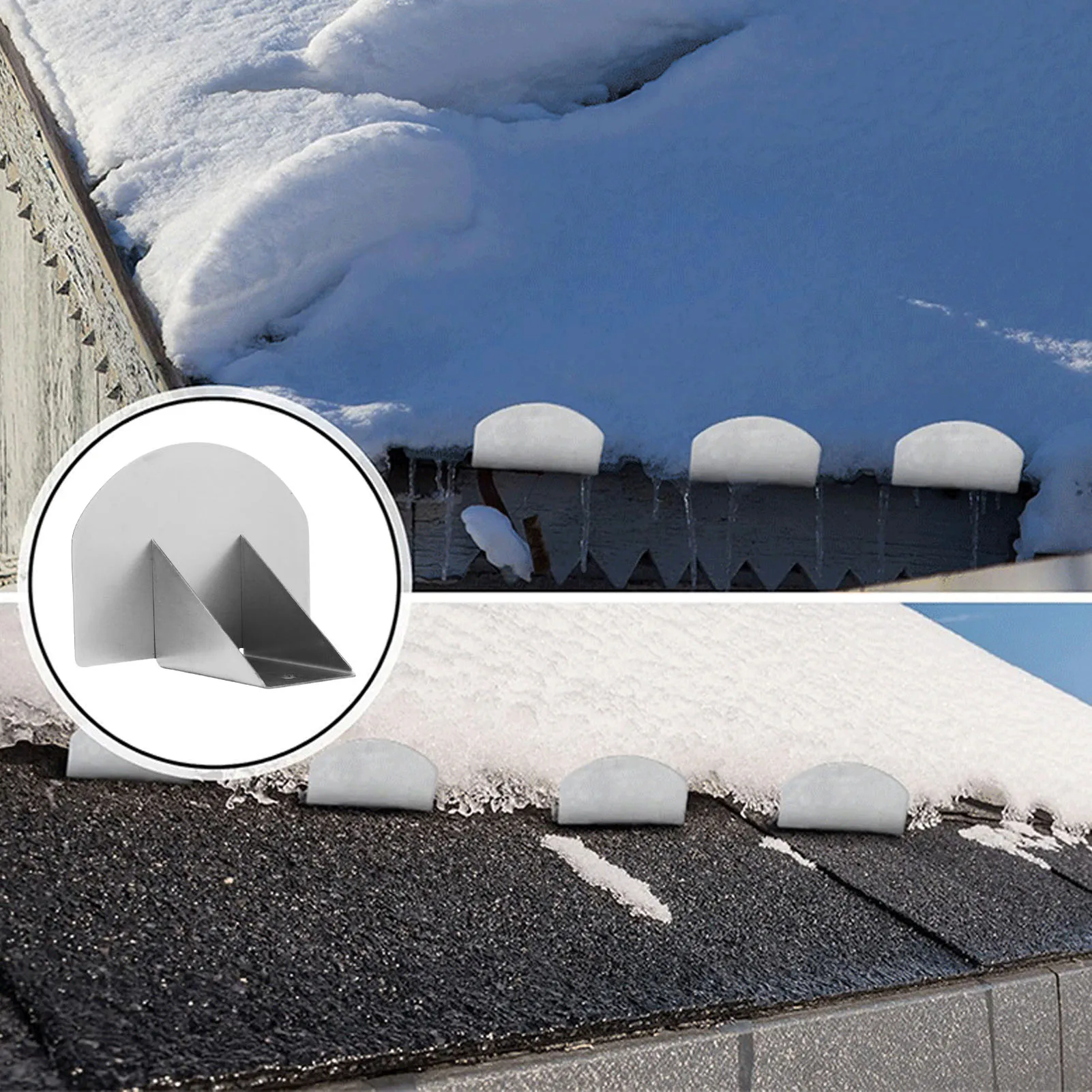 Metal Roof Snow Guards 25 Pieces Metal Roofing Ice Stop Standing Seam Roof Guards Stop Snow Slides For Winter Supplies Ice