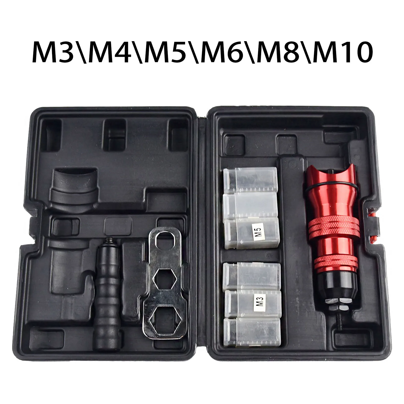 High Quality Rivet Nut Nut Riveter Easy To Use High Carbon Steel Insertion Riveter Tool M10 Rivet Nut Tool Adapter