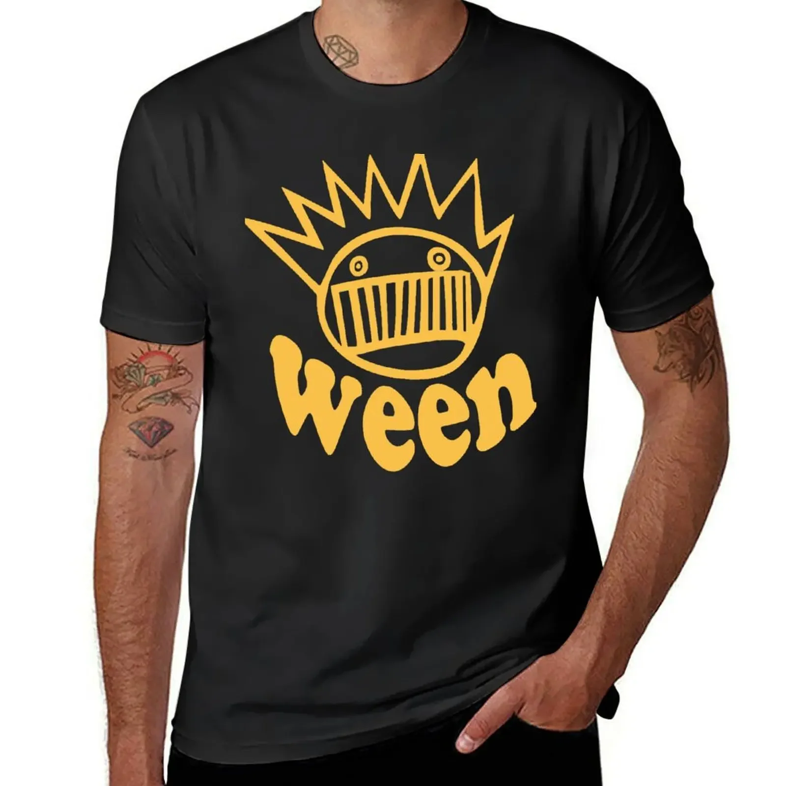 Ween logo shirt T-Shirt plus size clothes summer tops clothing for men