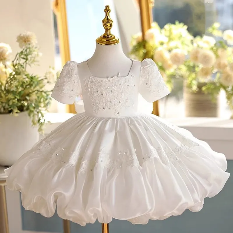 

High-End Children Princess Costume Host Piano Performance Wedding Birthday Party Dresses For Girls A4427 Bridesmaid Dresses