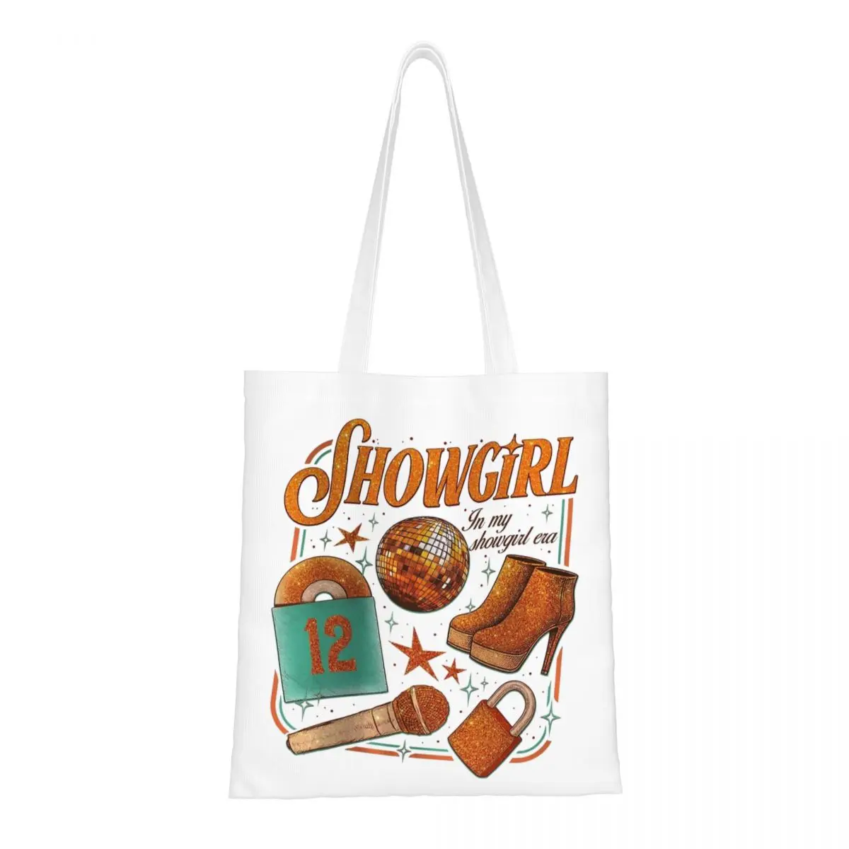 

TS Showgirl - In My Showgirl Era The Life Of A Showgirl Tote Bags Women Handbag Canvas College Shoulder Bag Printed Shopping Bag