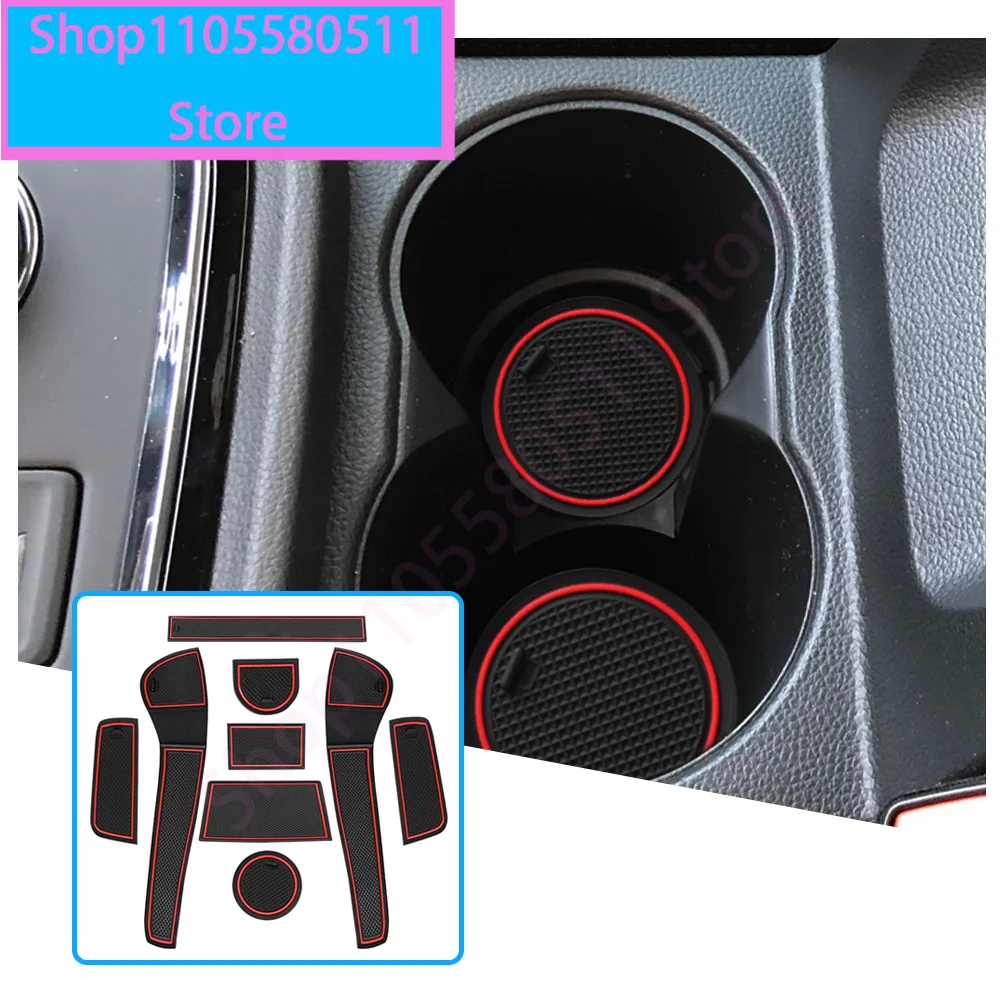 For VW Up / Skoda Citigo / Seat Mii 2013-2021 Car Door Groove Mat Anti-slip Slot Pad Auto Interior For VW UP Accessories 2023