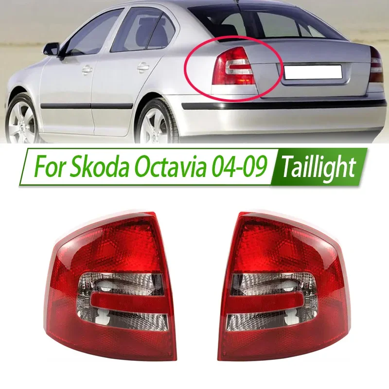 

For Skoda Octavia 04-09 Car Taillight Assembly OEM Style Rear Lamp with Turn Signal Reverse Light Direct Fit Replacement