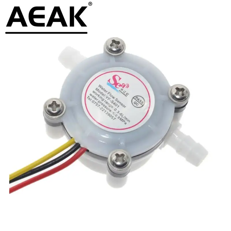 1pcs Água Café Fluxo Sensor Interruptor Medidor Flowmeter Contador 0.3-6L/min AEAK