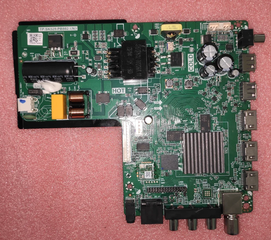 TP.SK529.PB802(N) Three in one TV motherboard tested 4-core WiFi 1g+8G 63-75v 600ma