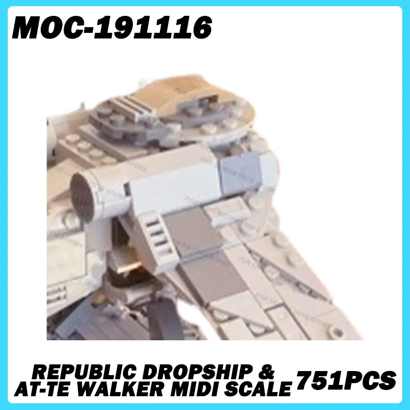 MOC-191116 Space Movie Series  AT-TE Building Blocks DIY Model Assemble Bricks Puzzle Toys Education Children Christmas For Gift