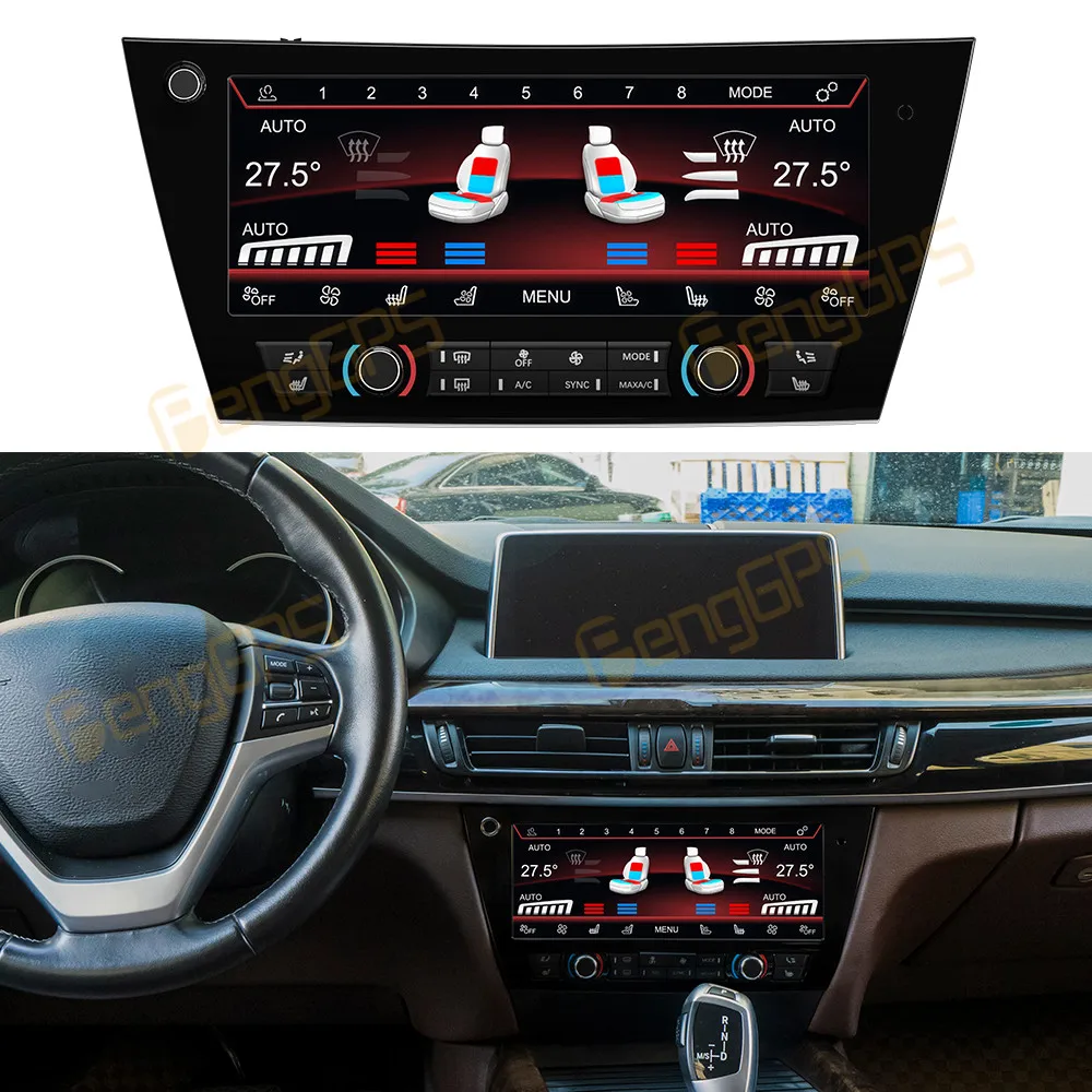 

10.25" LCD Climate Touch Screen AC Panel For BMW X5 F15 2014-2018 Rear Row Air Conditioning Control Car Head Unit Touch Screen