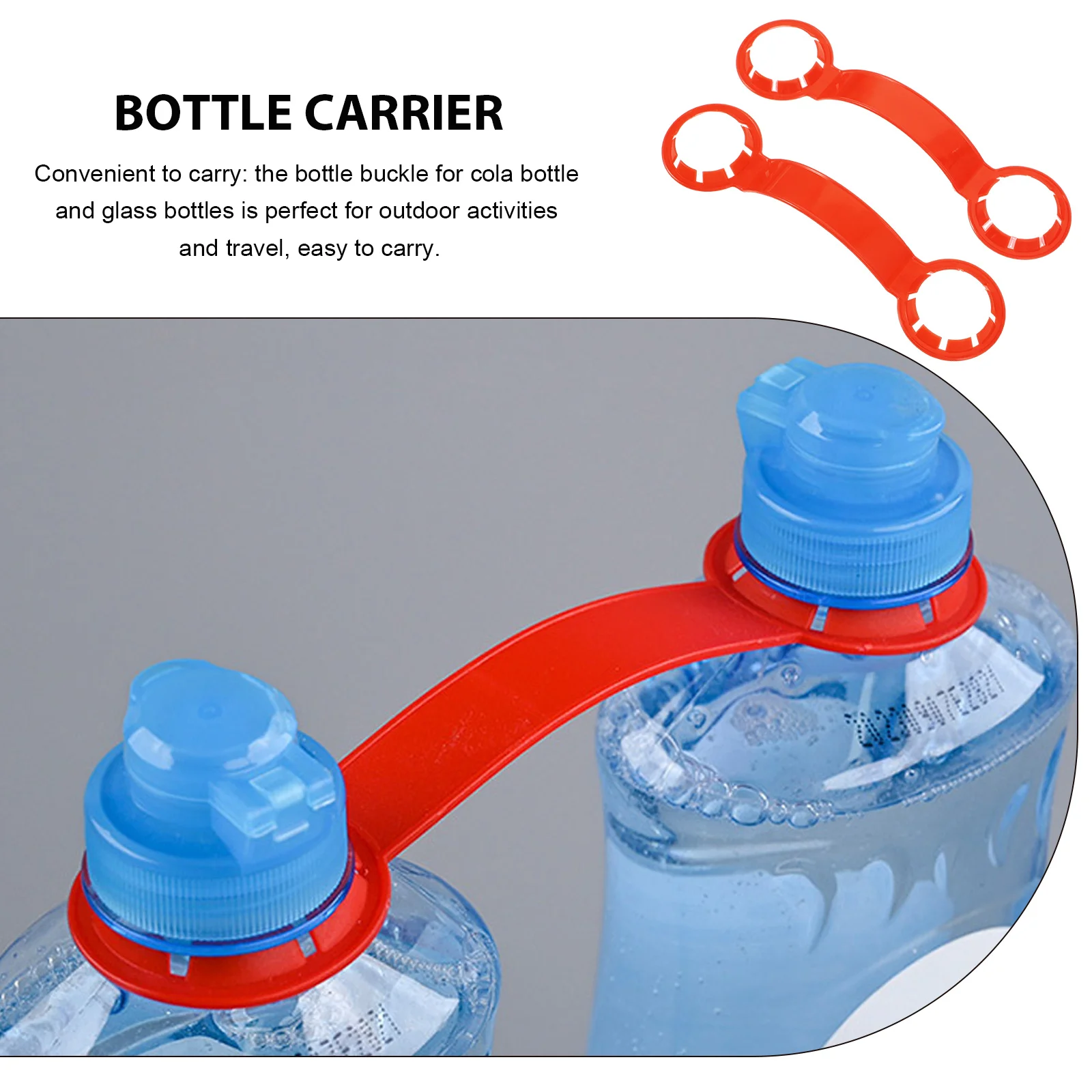 

20Pcs Plastic Bottle Buckle Holder Multi-Functional Drink Bottle Carrier Clips Sturdy for Outdoor Activities Buckle Holder