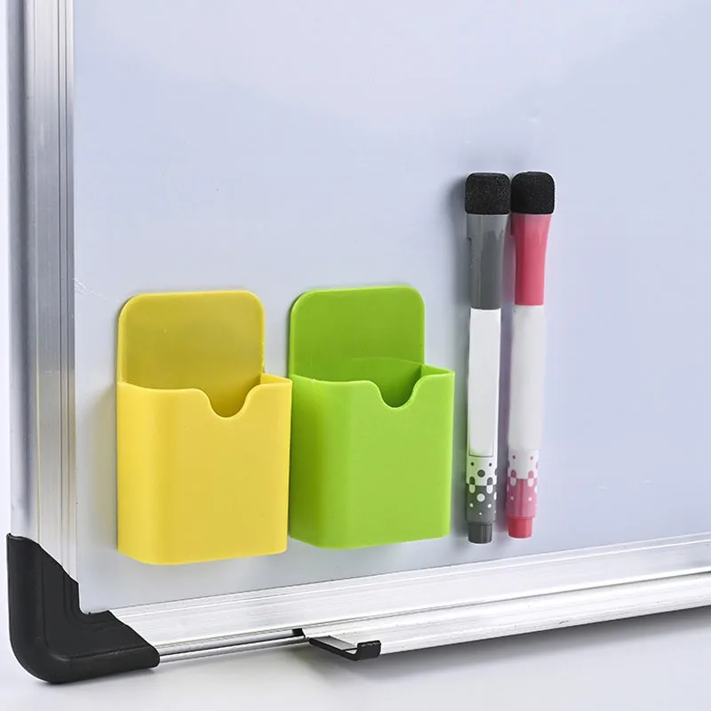 1PC Pen Box Teaching Whiteboard Magnetic Storage Pencil Box Chalk Box Board Eraser Box Magnetic Suction Hanging Plastic Box