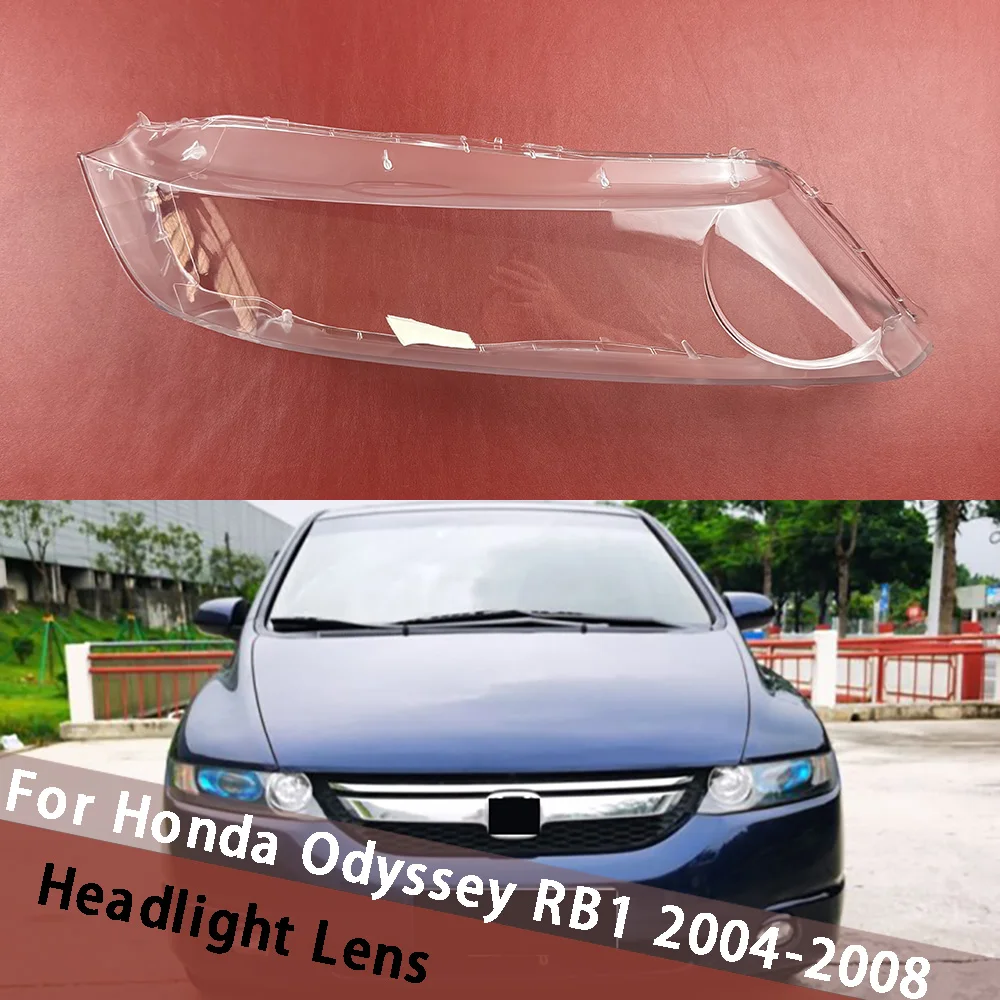 For Honda Odyssey RB1 2004 2005 2006 2007 2008 (Clear Edge) Car Front Headlight Lens Cover Auto Case Headlamp Housing Lampshade