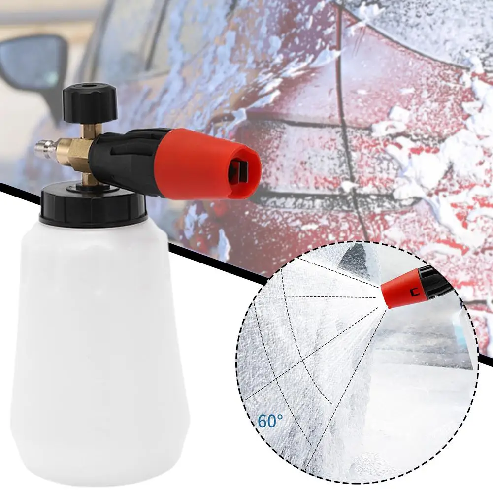 

High-Pressure Foam Bottle Sprayer Adjustable Angle 1/4 Quick Cleaning With Accessories Car Tools Connection Washing N5U1